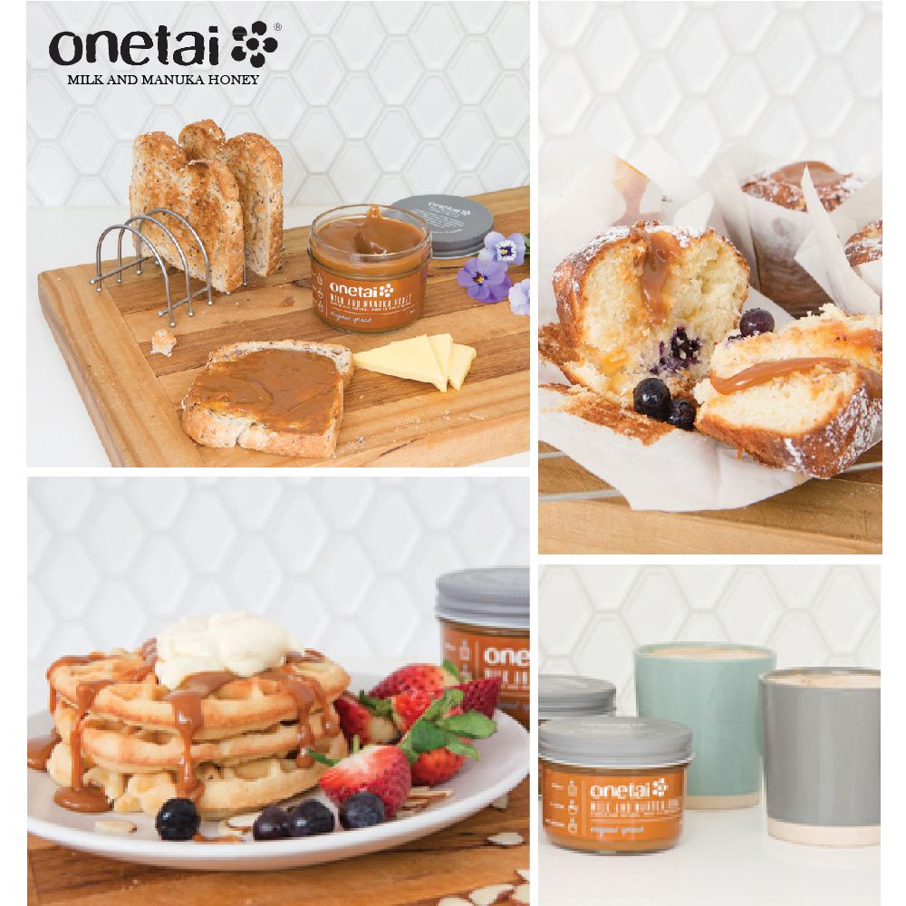壽滿趣 - Onetai紐西蘭麥蘆卡蜂蜜牛奶抹醬-麥蘆卡蜂蜜牛奶-250公克