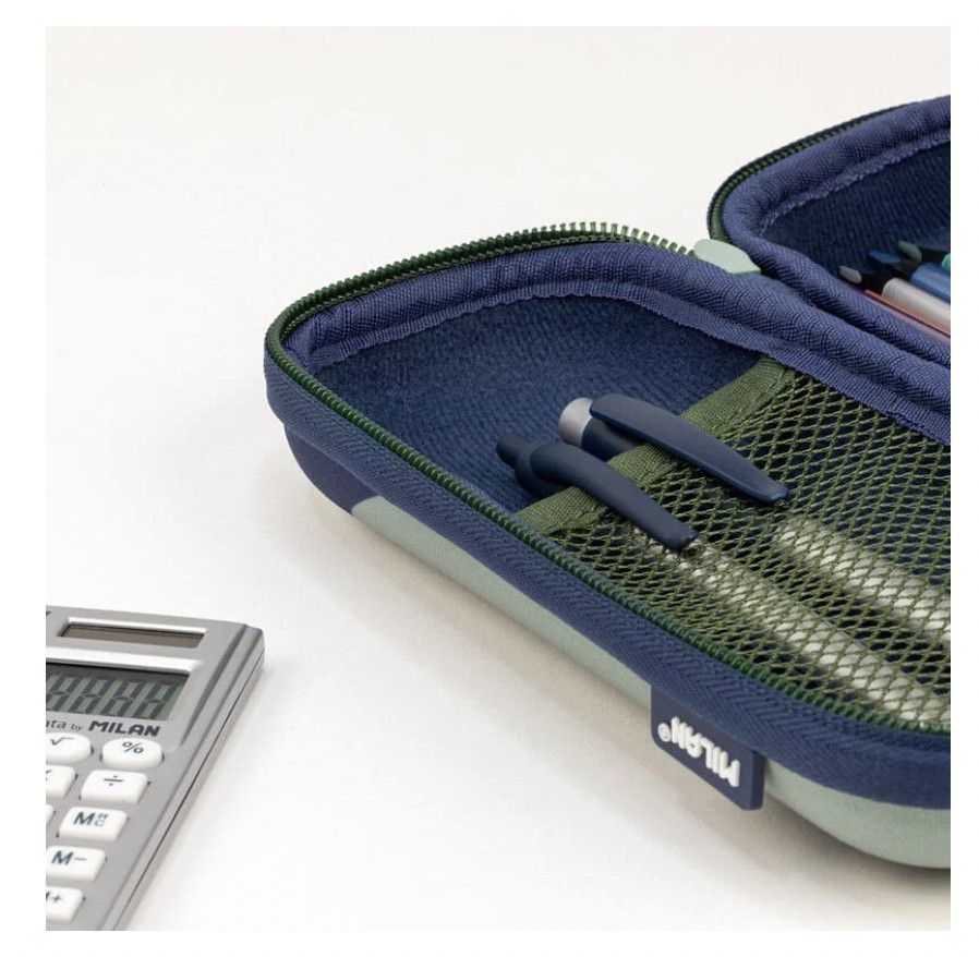 MILAN - 硬殼式筆袋-紳士綠