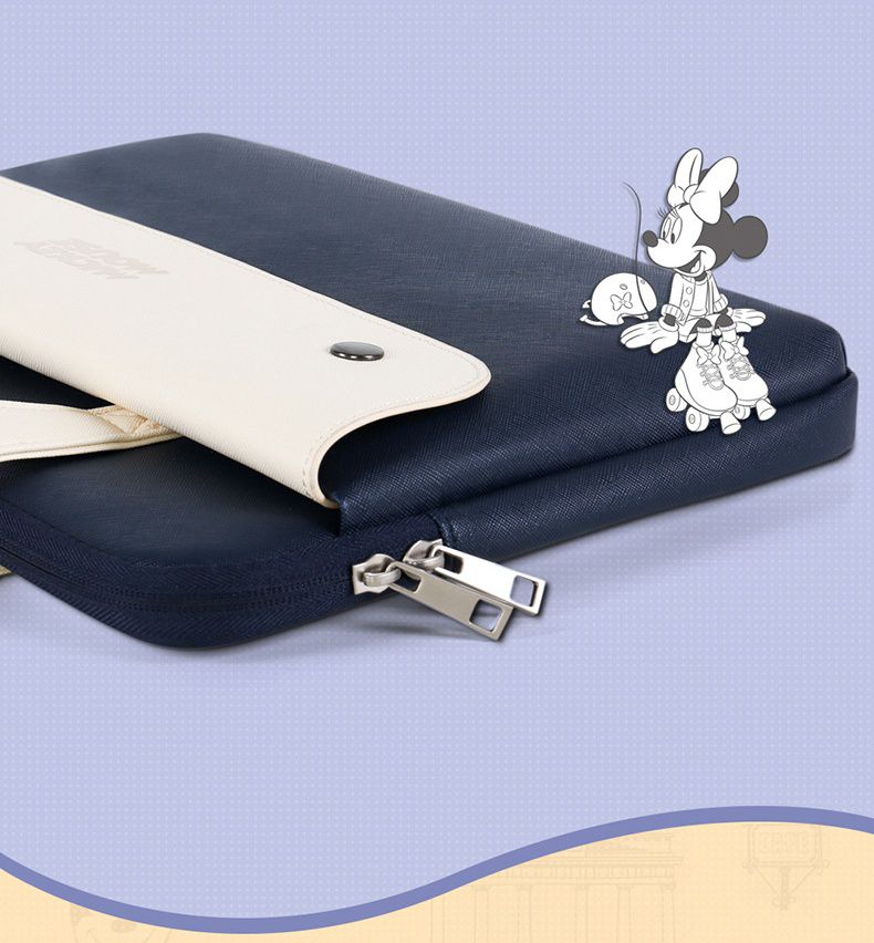 迪士尼手提電腦包-MICKEY MOUSE-深藍+米白