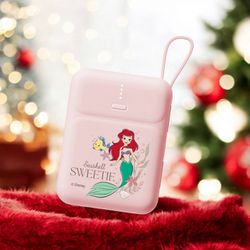 Disney 迪士尼 - 小美人魚 20W PD快充 雙線Q寶行動電源 10000mah-台灣公司貨
