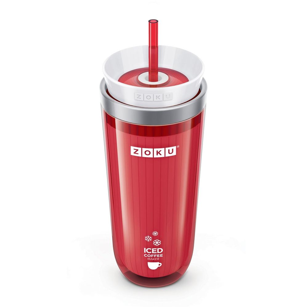美國 ZOKU - 快速冰飲杯-紅色 (9.2x9.2x21cm)