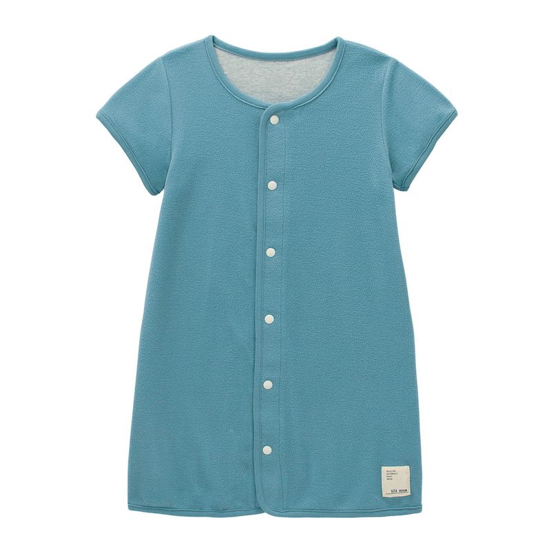 日本千趣會 - GITA 刷毛保暖防踢被/背心-素色-淺軍綠