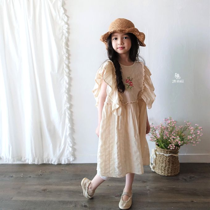 韓國 Jmsnail - 鬆緊腰蕾絲花邊裝飾內搭褲-麻灰