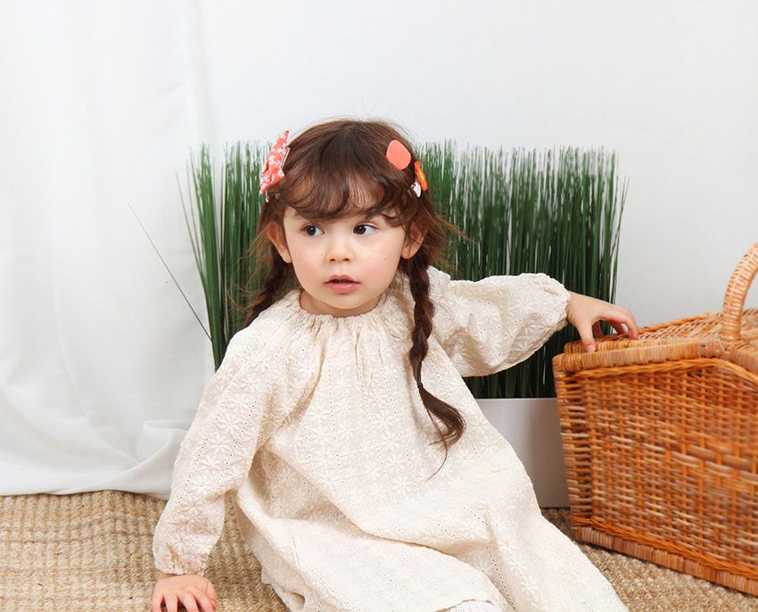 韓國 Babyblee - 雛菊花朵髮夾/髮飾4入組-芥末黃