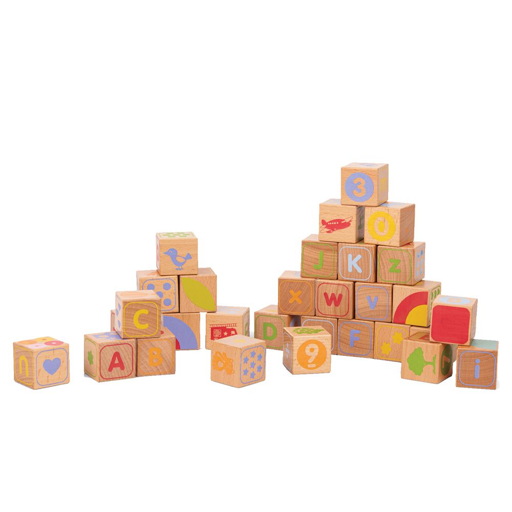 荷蘭 New Classic Toys - 北歐ABC字母認知堆疊積木