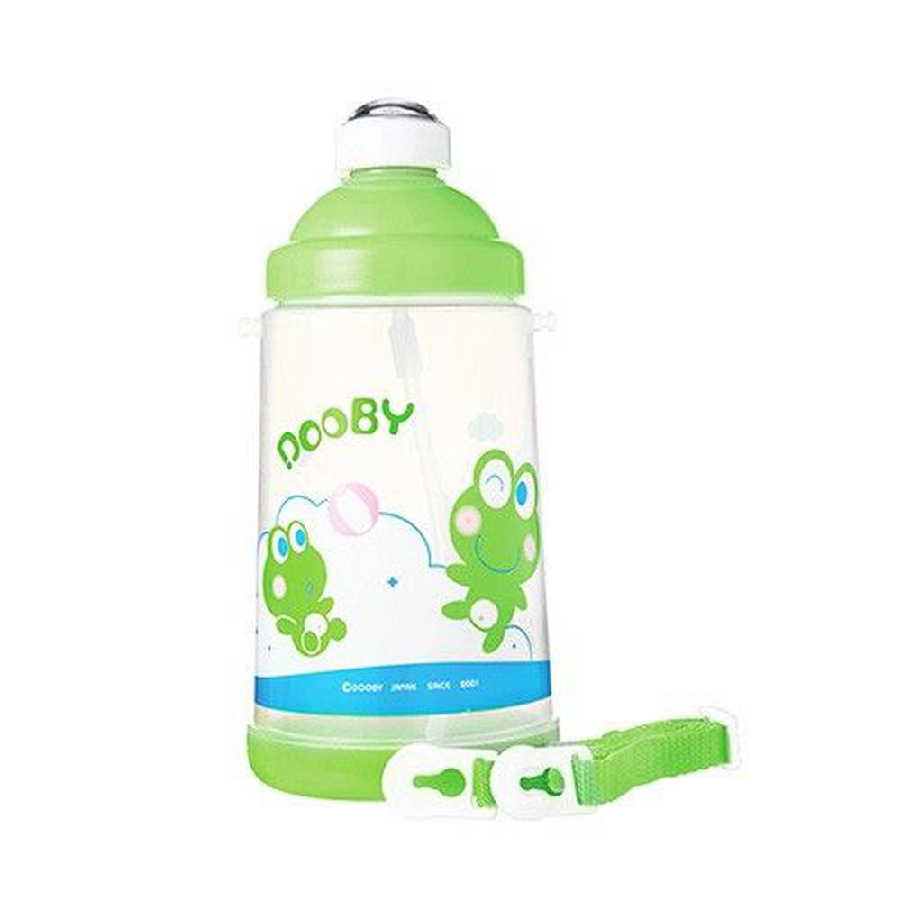 DOOBY 大眼蛙 - 彈跳吸管水壺兒童水壺-PP-綠色-650mL-6~36個月