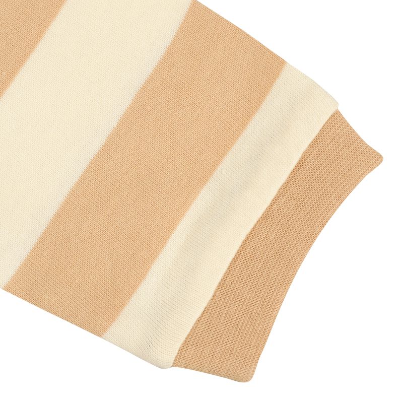 akachan honpo - 長袖T恤-動物凸毛繡-淺卡其色