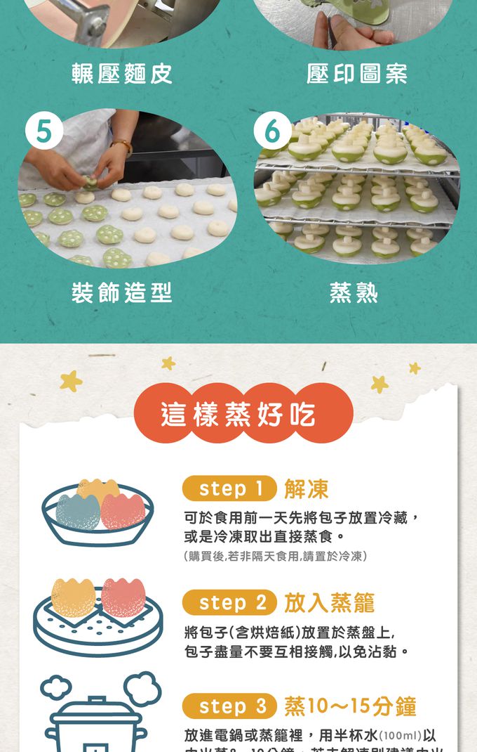 艾酷奇 - 小章魚造型包子 綿密芋泥包-65gX3入