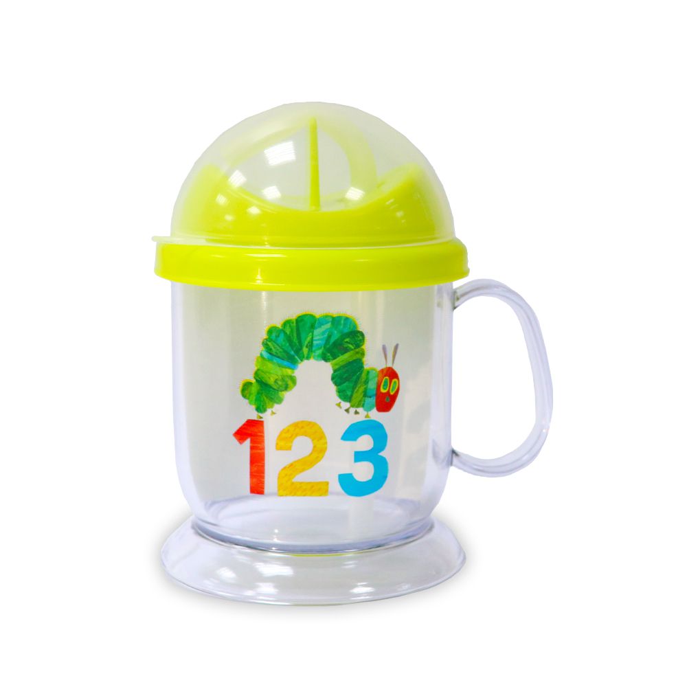 上誼文化 - 好餓的毛毛蟲幼兒學習水杯-280ml附吸管
