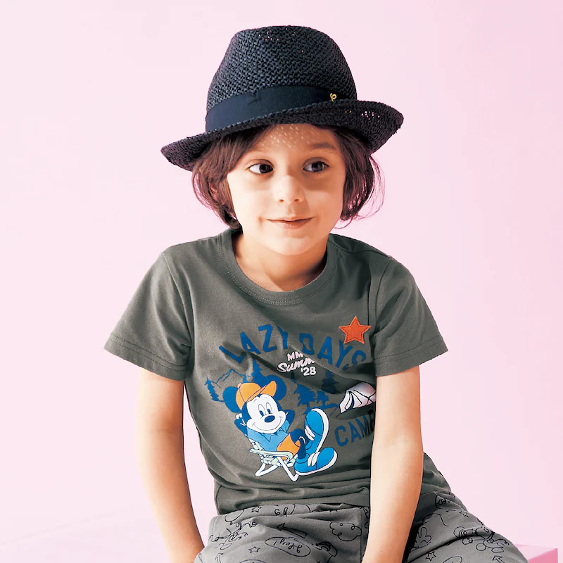 日本千趣會 - 迪士尼天竺棉短T-巴斯光年-黑