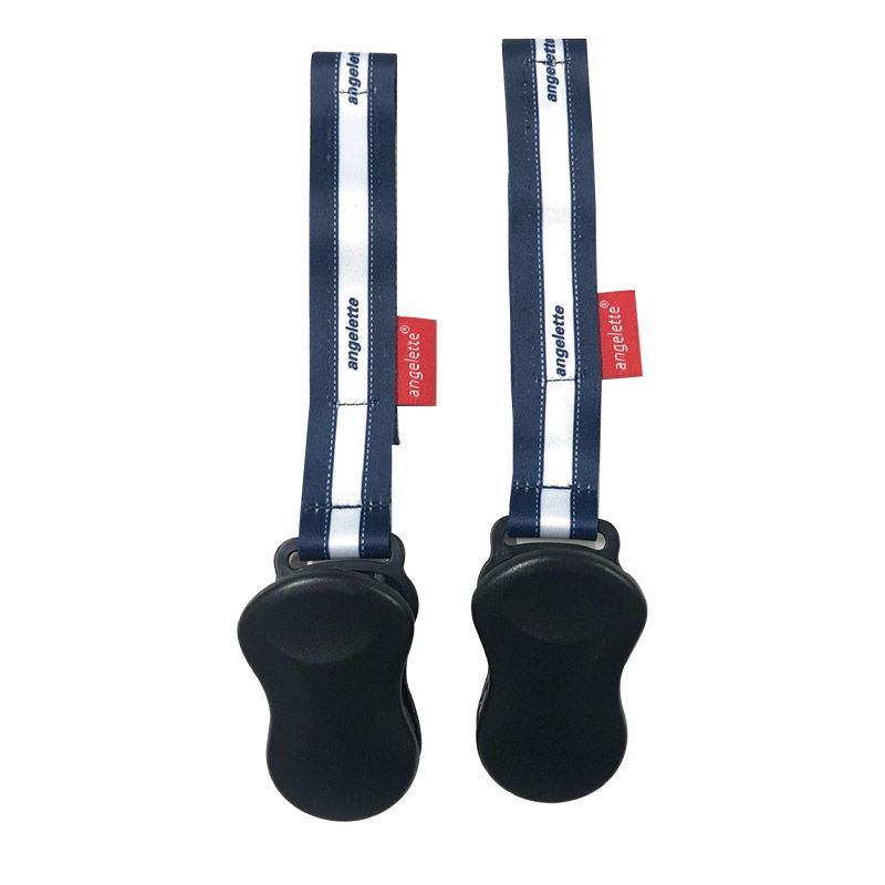 akachan honpo - angelette多功能夾-直條紋-深藍色-2個入