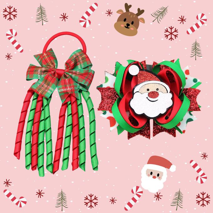 聖誕髮圈 髮夾