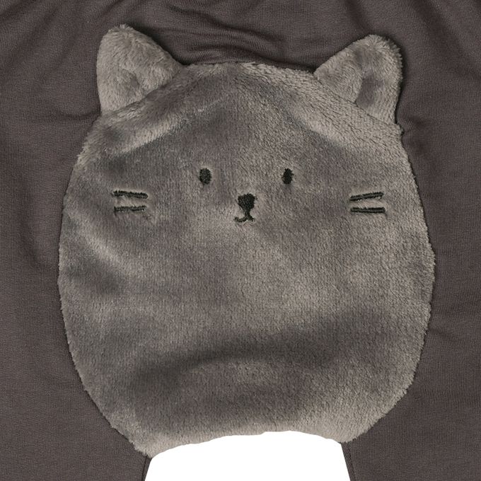 akachan honpo - 造型屁屁褲-刷毛 動物-深灰色