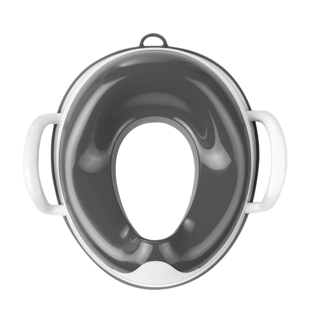 兒童用扶手座便器-風暴灰