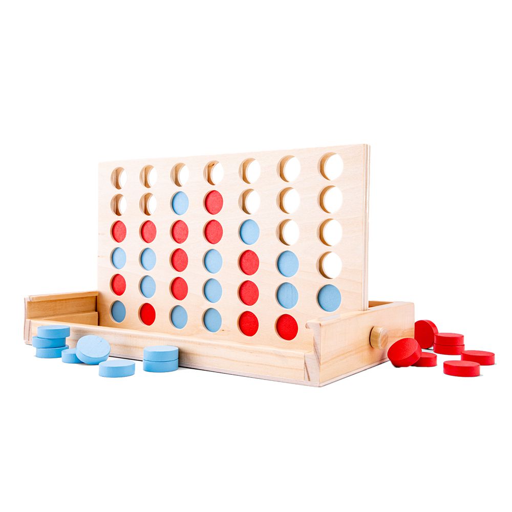 荷蘭 New Classic Toys - 木製經典四子棋/四連棋遊戲