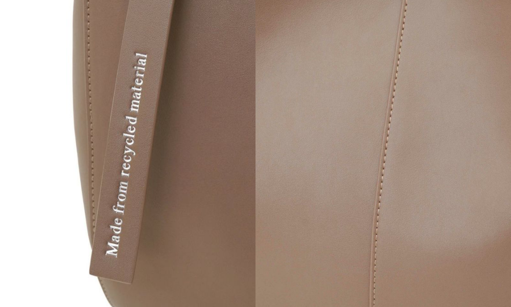 日本 COOCO - 環保材質仿皮圓深馬蹄包/肩背包-淺米杏 (W26*H26*D9cm)