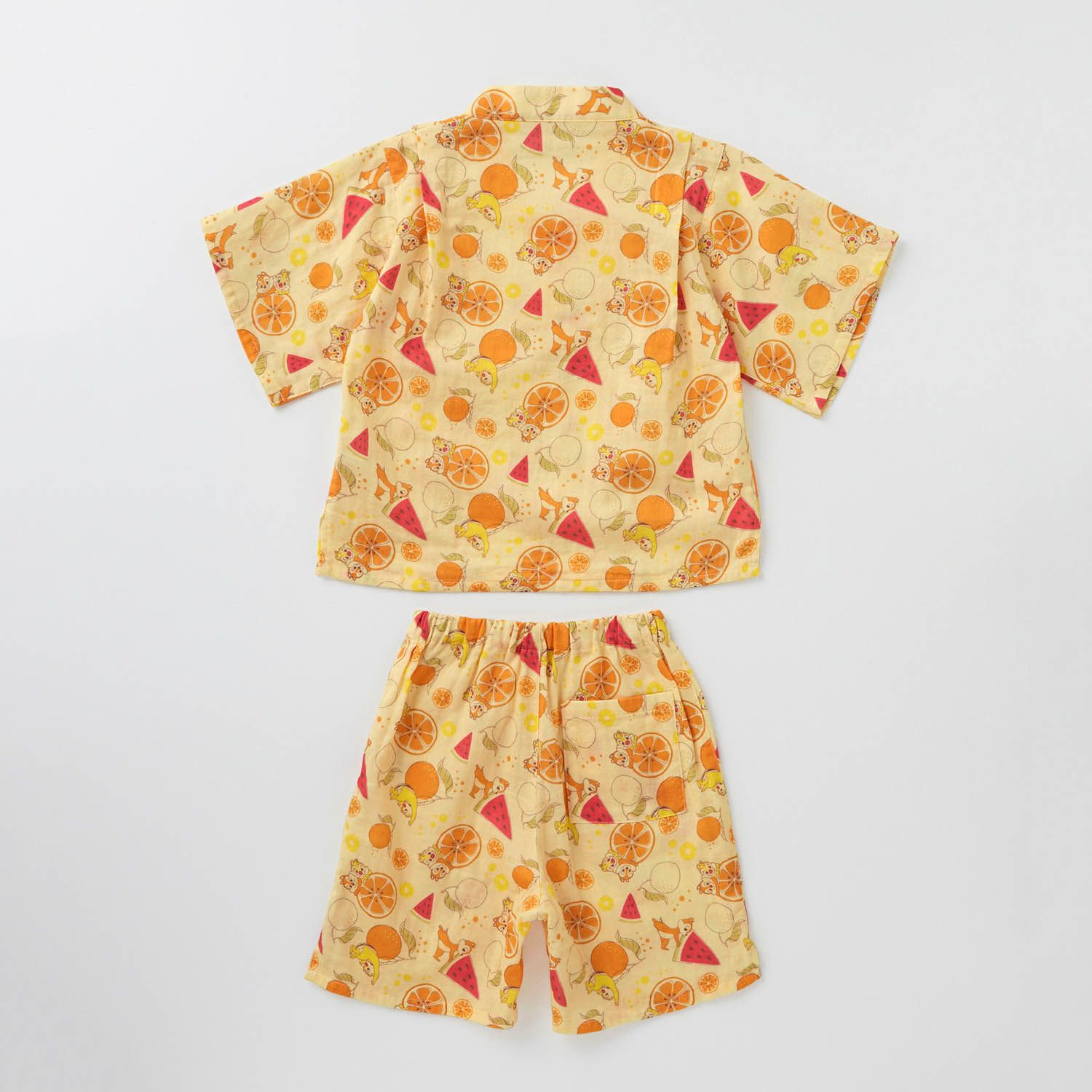 日本千趣會 - 迪士尼純棉甚平/家居服-(小孩)米奇流線-灰