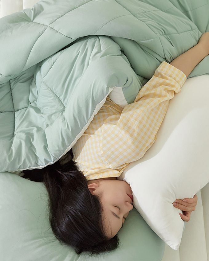 韓國 Maatila - 可水洗M2抗菌防蟎棉花糖棉被-薄荷牛奶