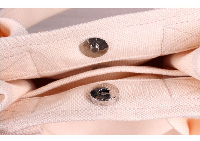 大容量帆布手提包/便當袋-粉色 (22x14.5x23cm)