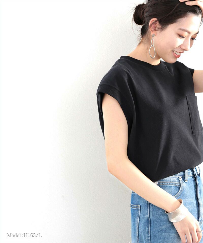 日本 Classical Elf - 100%美國棉厚磅圓領無袖上衣-白