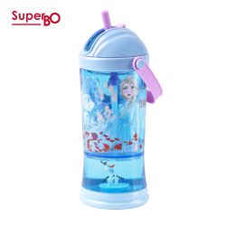 SuperBO - 提把吸管水壺-冰雪奇緣-310ml