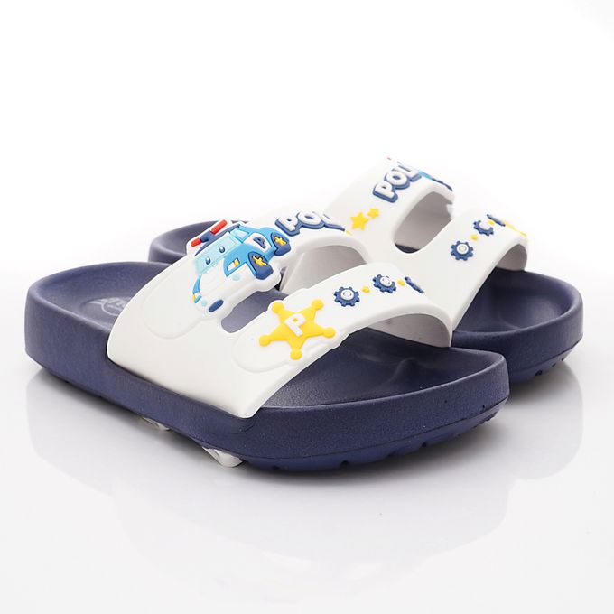 POLI輕量拖鞋(袋裝)POKS34016藍(中小童)-涼拖鞋-藍