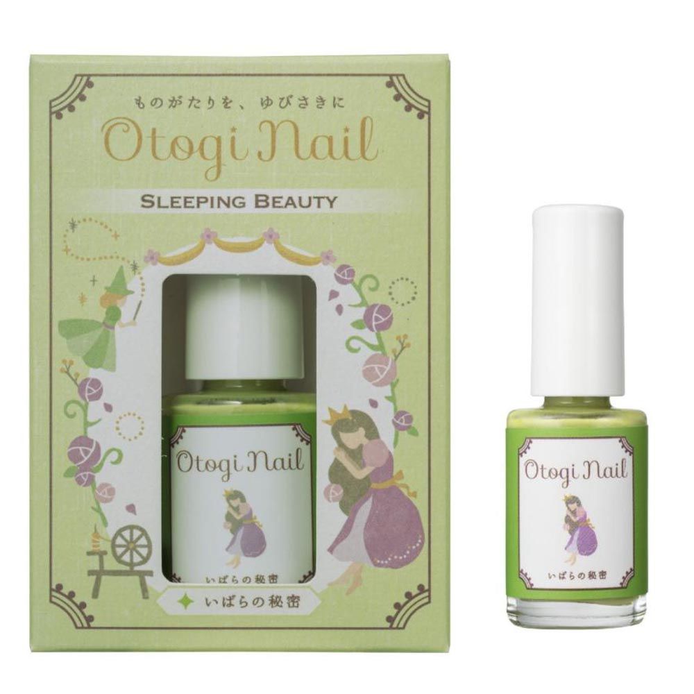 日本 Otogi Nail - 日本製 水洗可卸安全兒童指甲油-薔薇秘密-蘋果綠-小盒裝(6mlx1支)