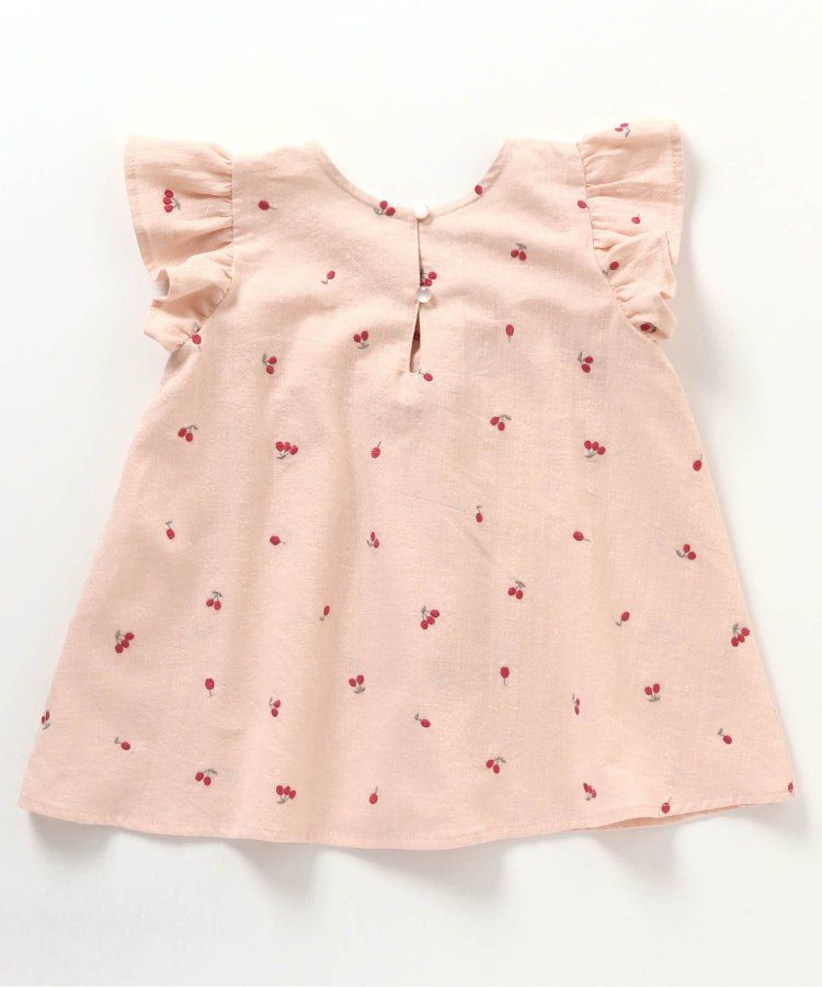 日本 apres les cours - 質感刺繡印花無袖上衣-向日葵-米白