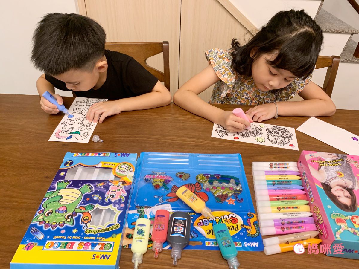 韓國 AMOS - 6色項鍊手鍊主題DIY玻璃彩繪膠