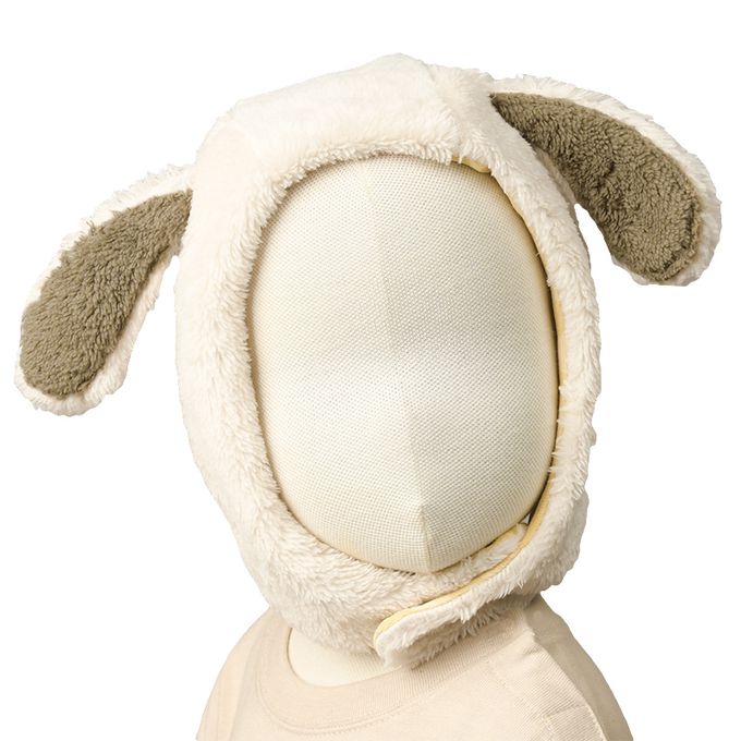 akachan honpo - 刷毛帽-動物-象牙白色