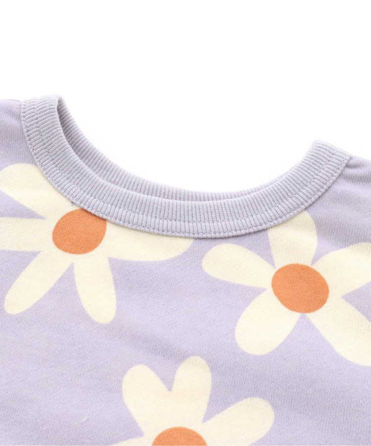 日本 BREEZE - 正反OK！裏毛印花長袖上衣-棋盤格-彩色