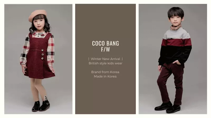 韓國 Coco Bang - 格紋學院風百褶裙-黑X紅