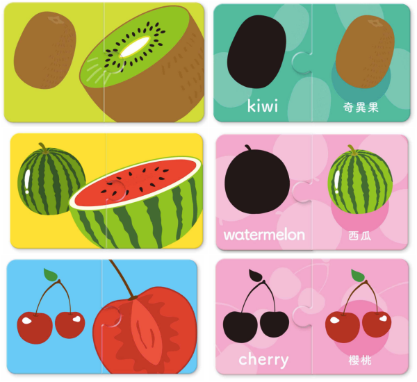 1歲Baby配對拼圖：水果篇