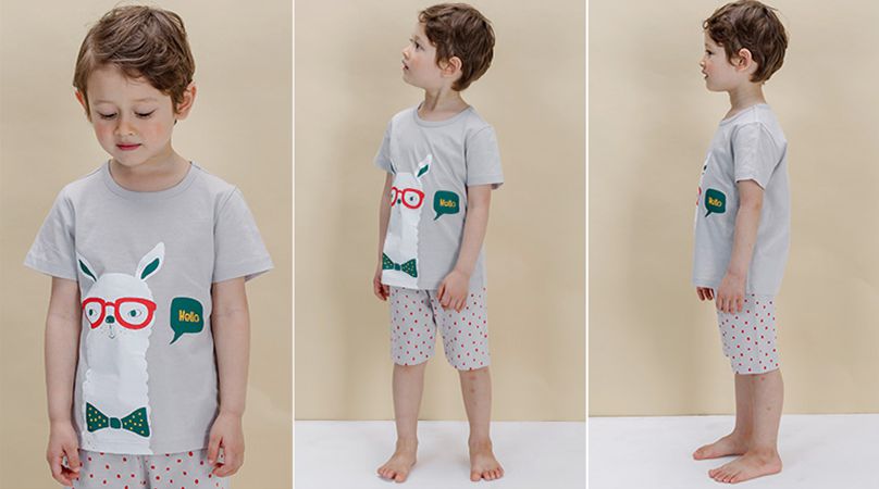 韓國 Sopoliini 童趣北歐風☺ 夏季純棉套裝 / 家居服