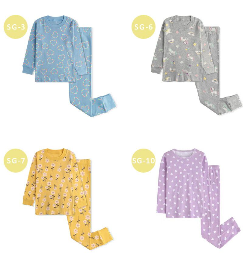 日本 Ho-ho kids - 100%純棉長袖兒童睡衣/家居服-閃耀星星-白x藍