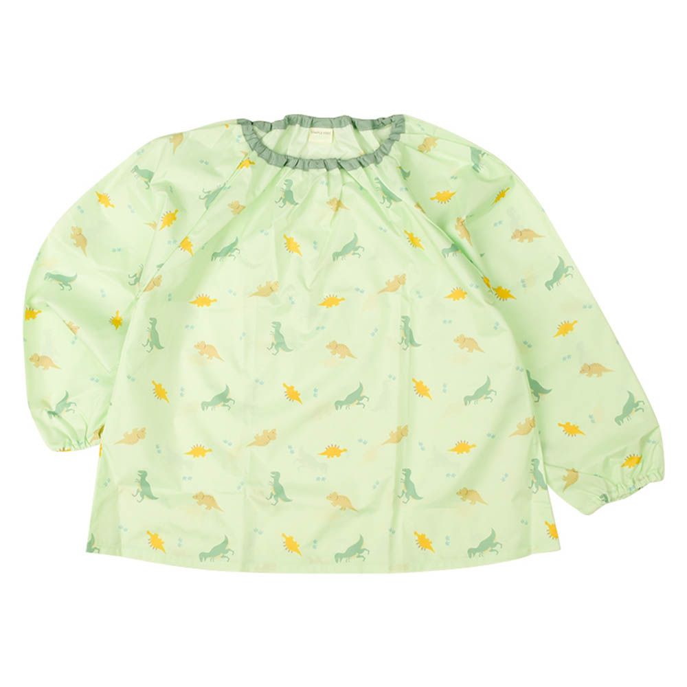 防髒衣 防潑水加工-恐龍-淺綠色