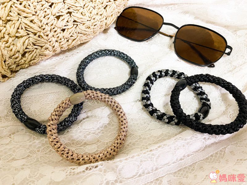 L. ERICKSON - 彈力髮圈-粗款-Nouveau Neutrals-8入組