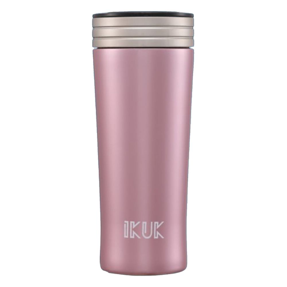IKUK - 真空雙層內簡約保溫杯-玫瑰粉 (300ML)