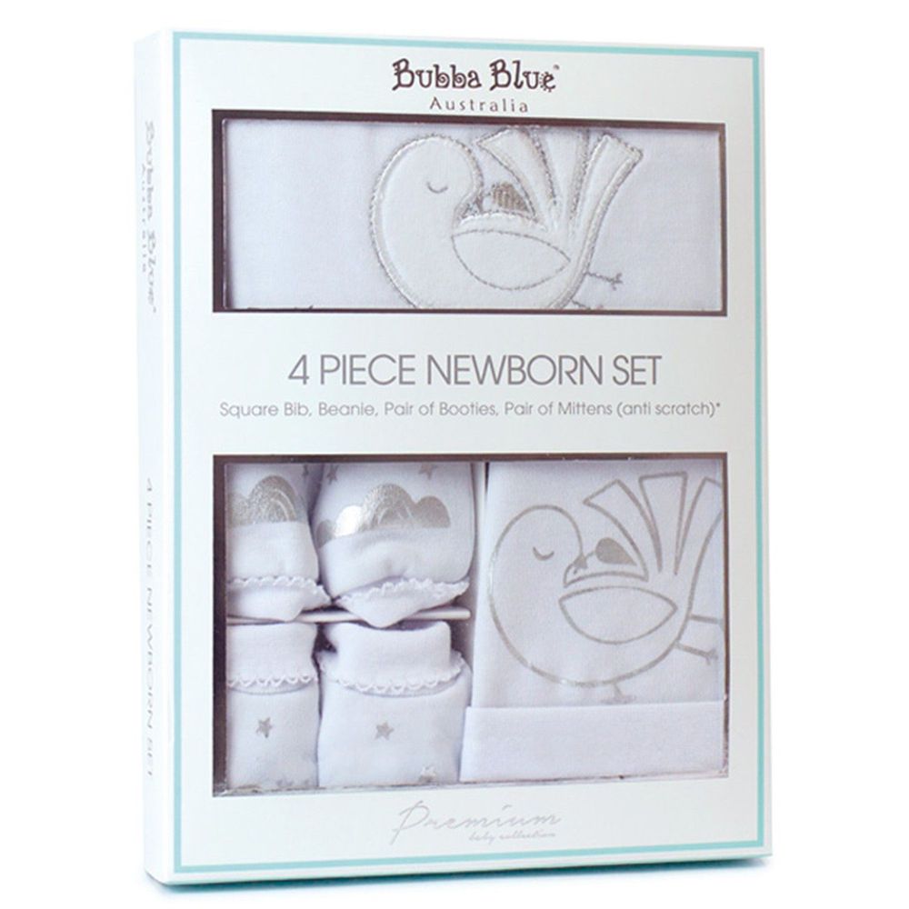 澳洲 BubbaBlue - 純棉新生兒禮盒組-送子鳥