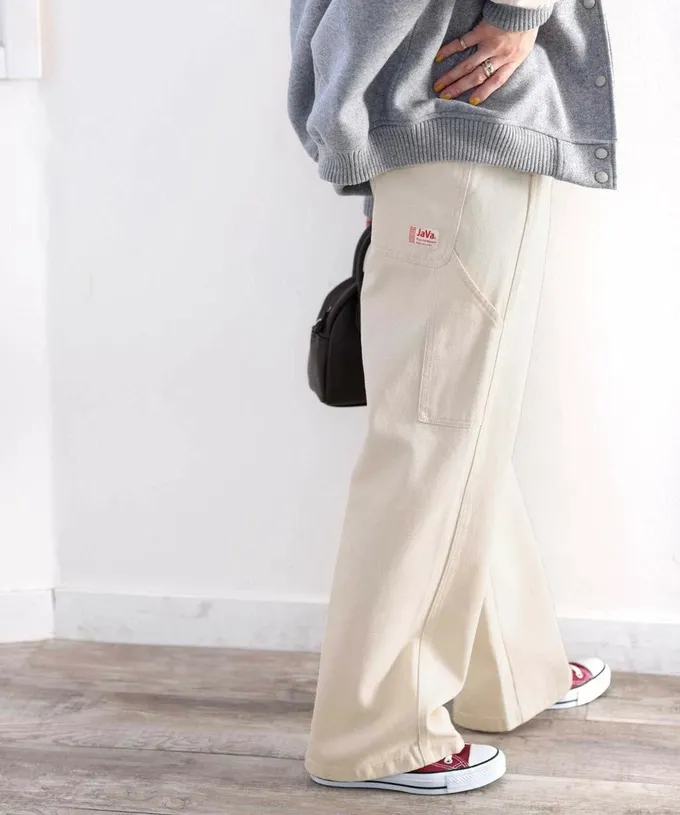 日本 Classical Elf - 超顯瘦厚磅百搭直筒褲-黑