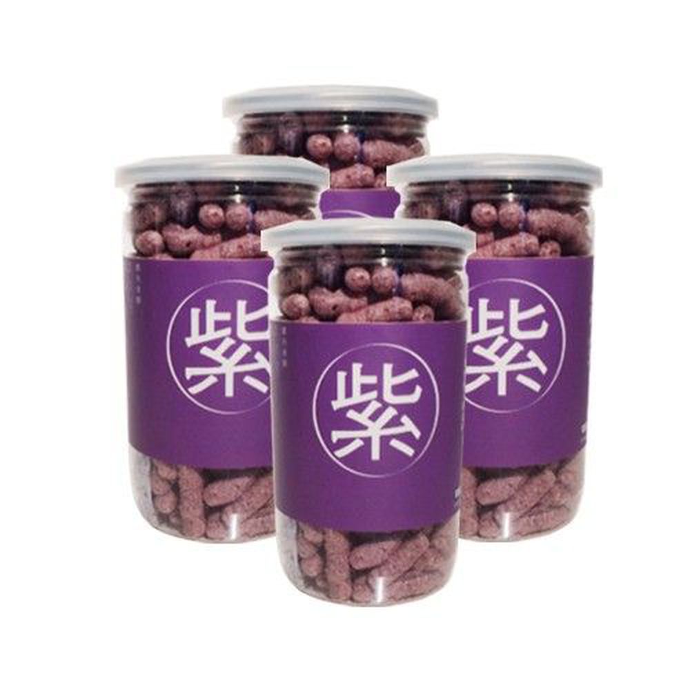 Let's Saga - 寶寶米餅買四件組-紫米口味-35g/罐*4