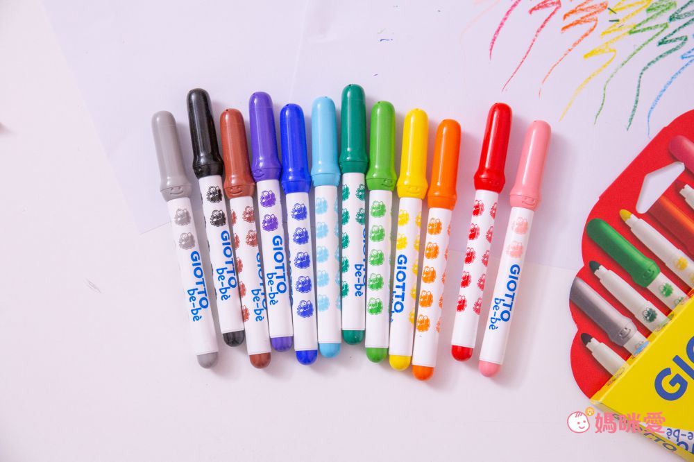 義大利GIOTTO - GIOTTO BEBE 可洗式寶寶彩色筆12色