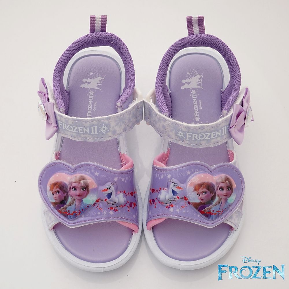 冰雪奇緣 - 台灣製電燈涼鞋(中小童段)-紫