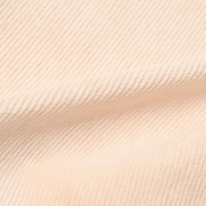 akachan honpo - 10分燈心絨褲-膝蓋圖案-淺卡其色