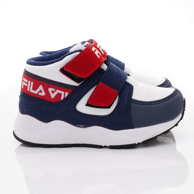 FILA - FILA機能慢跑運動鞋-2-J432X-123藍白紅(中大童段)-運動鞋-藍白紅
