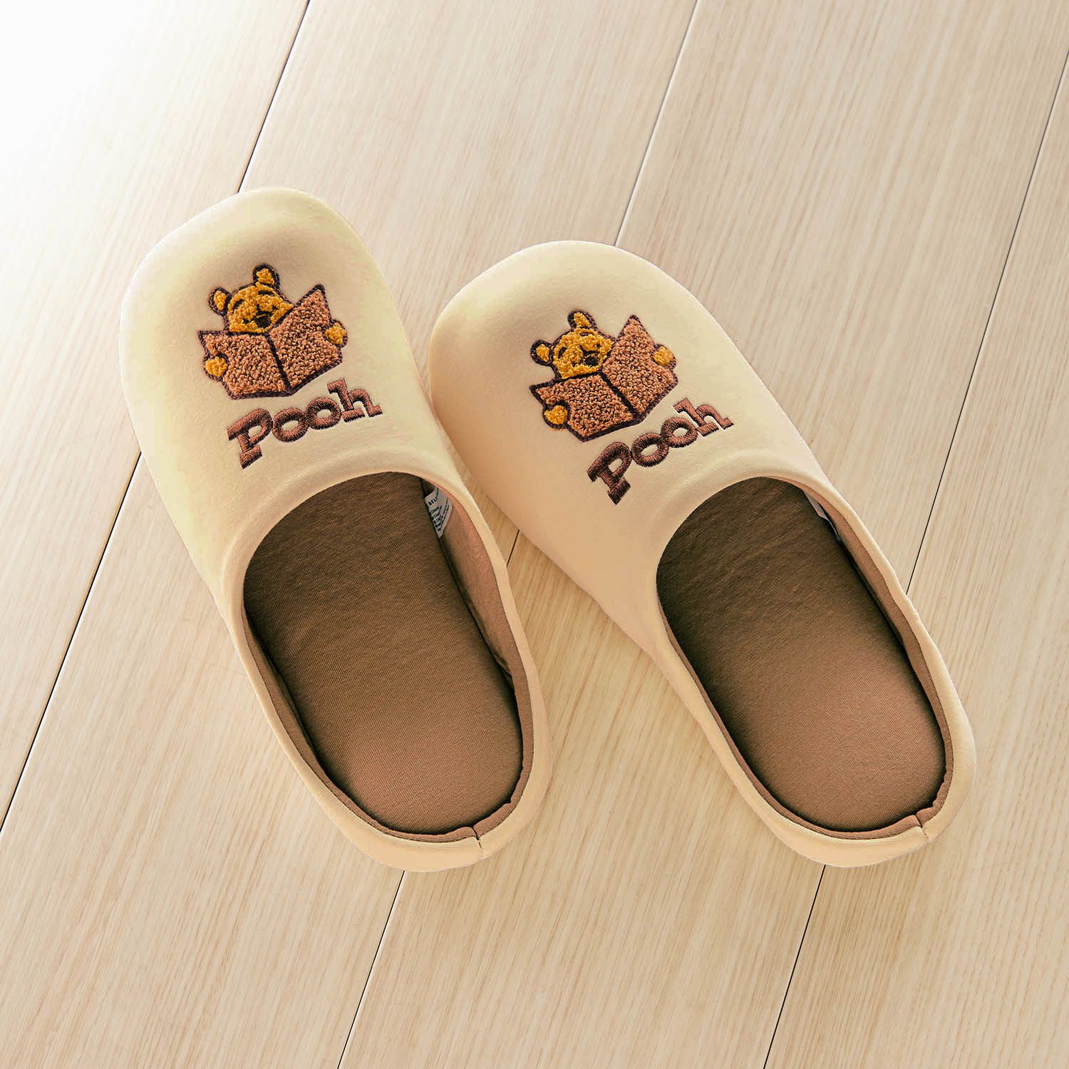 日本千趣會 - 迪士尼室內拖鞋(刺繡)-米奇-灰 (23-25cm)