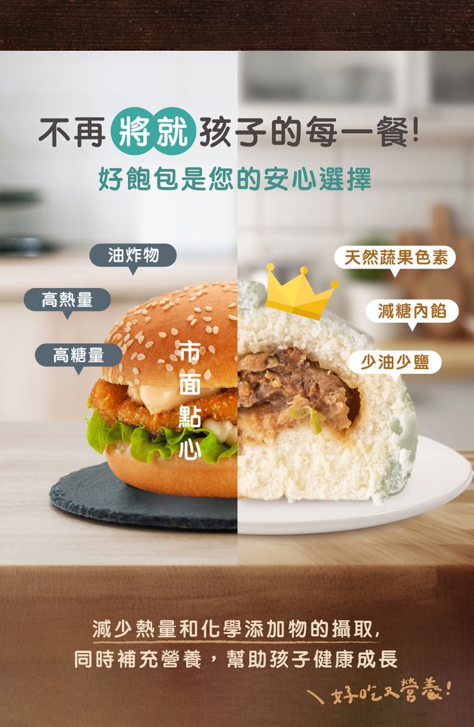 艾酷奇 - 小乳牛造型包子 可口奶黃包-65gX3入