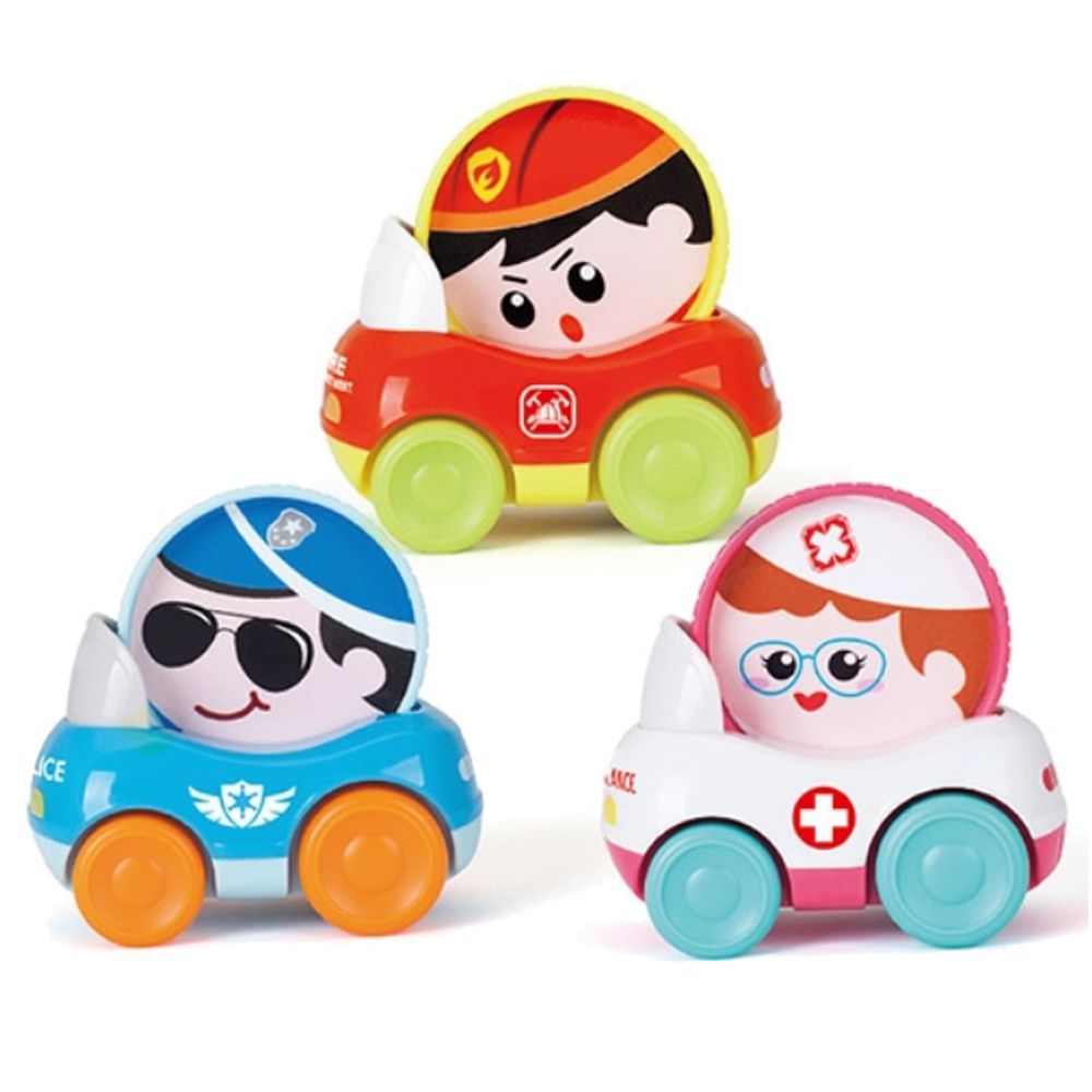 香港 HOLA - 幼兒玩具-小英雄嚕嚕車(3入)