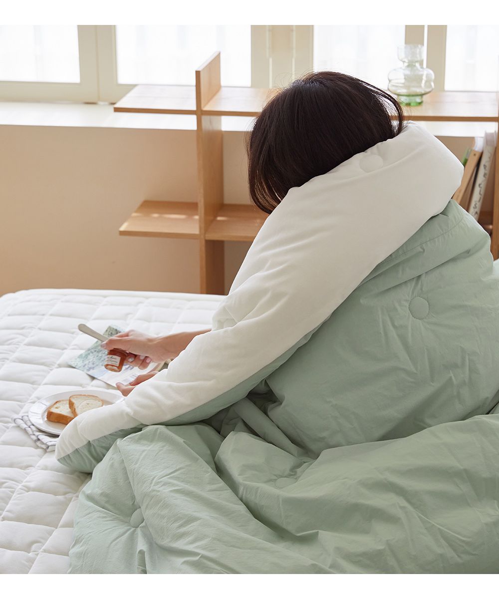韓國 Maatila - 高密度60支棉舒柔超細纖維棉被(冬被)-薄荷綠