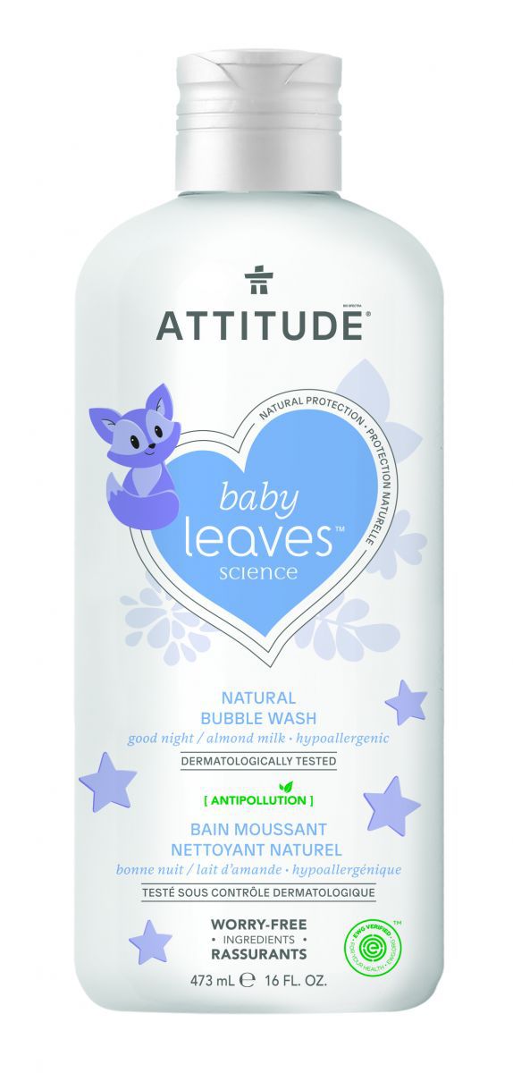 加拿大 ATTITUDE 艾特優 - 嬰幼兒泡泡浴-杏仁奶-473ml